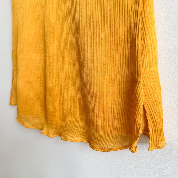 CAMI NYC • The Racer Crinkle Lace Trimsilk Tank Top In Honey - Picture 8 of 12